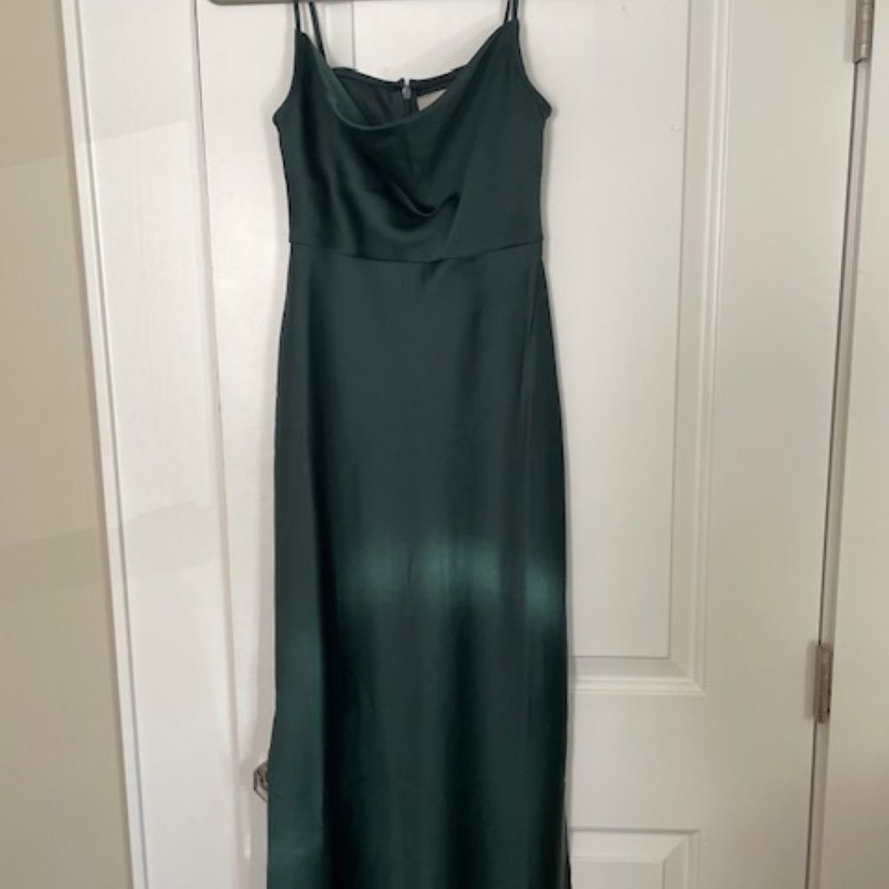 Cali Satin Charmeuse Midi Dress by BHLDN